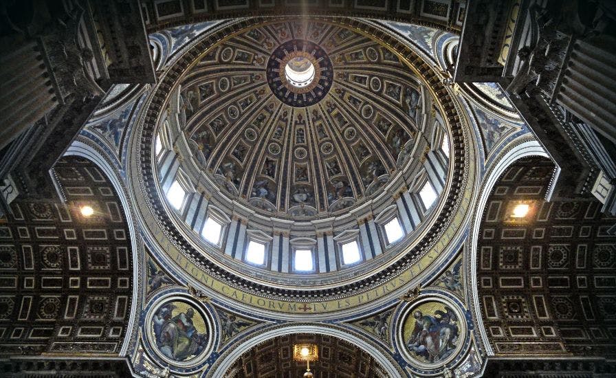 St. Peter's Dome, the iconic dome of St. Peter's Basilica in Rome