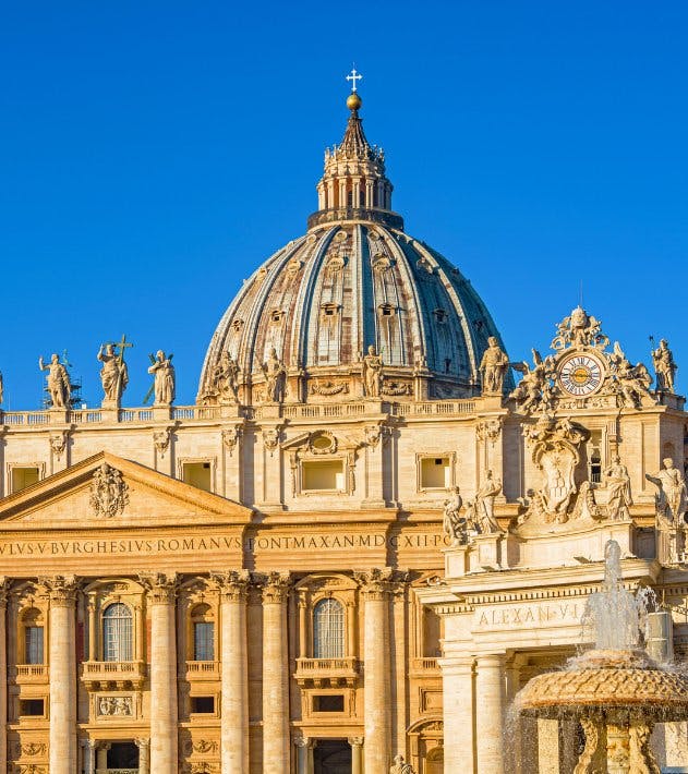Discover the beauty of the Vatican, featuring intricate statues, and don't miss the Vatican Grottoes.