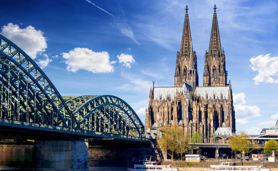 A majestic Gothic masterpiece with intricate architecture and towering spires.