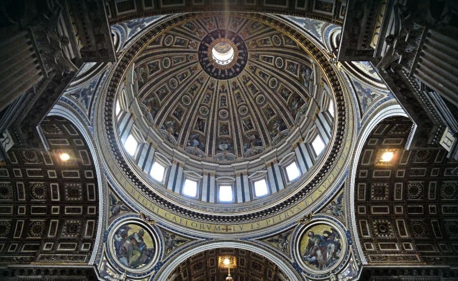St. Peter's Dome, the iconic dome of St. Peter's Basilica in Rome